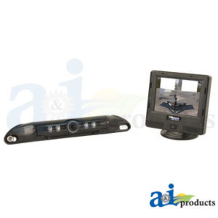 A & I Products CabCAM Wired 3.5" Digital Color Video System w/ License Plate Mount Camera 9" x6" x4" A-CC35M1C